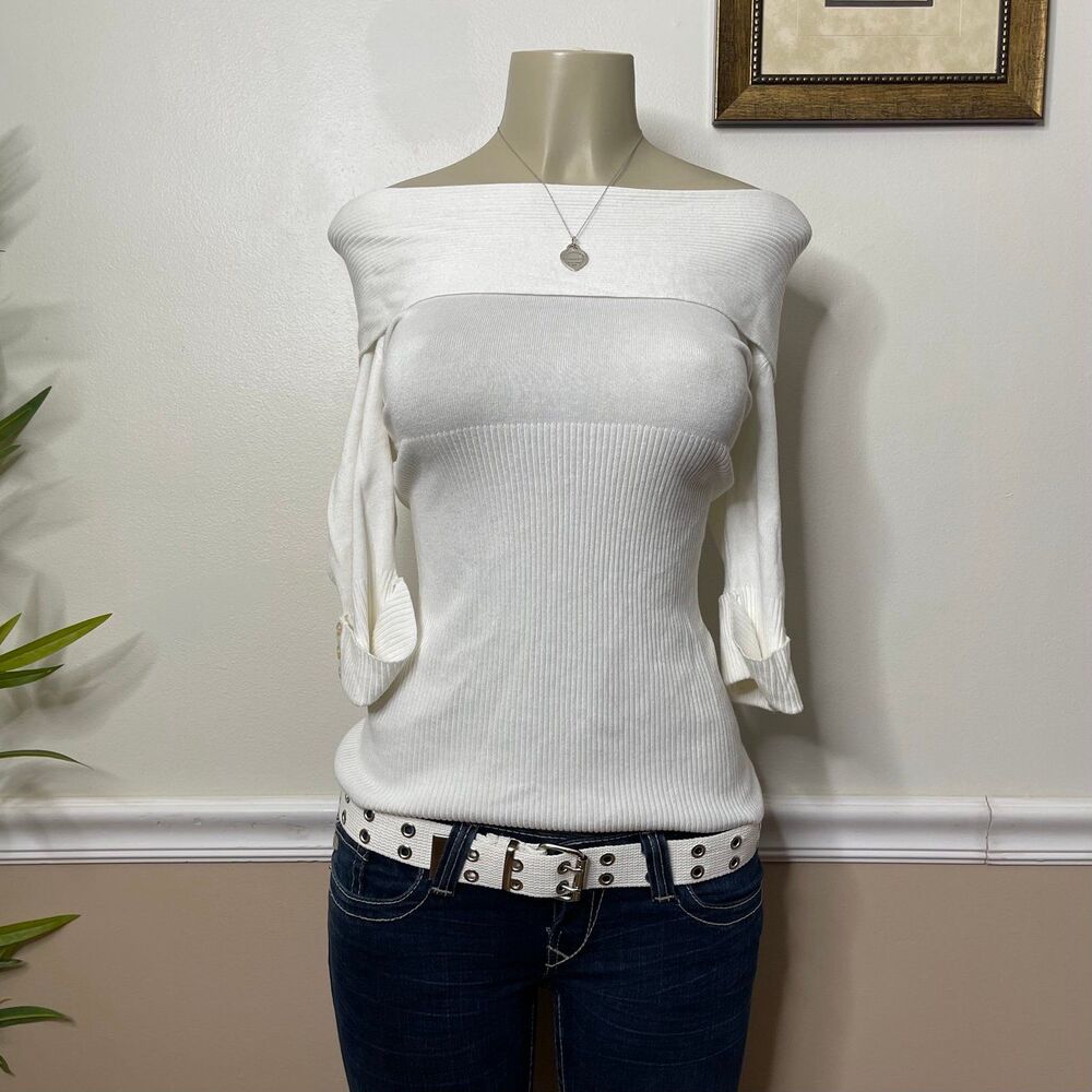 Dots Women’s Y2K Vintage Regina George Cowl Neck Sweater Top